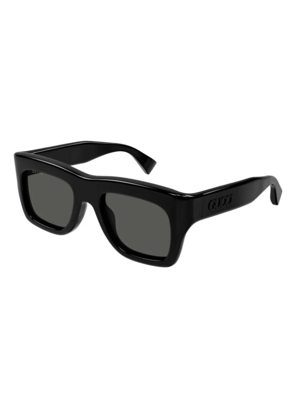 Gucci Eyewear Zonnebril met vierkant montuur - Zwart