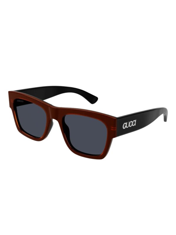 Gucci Eyewear Zonnebril met vierkant montuur - Rood