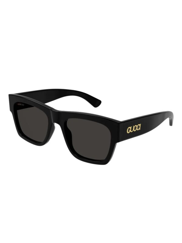 Gucci Eyewear Zonnebril met vierkant montuur - Zwart