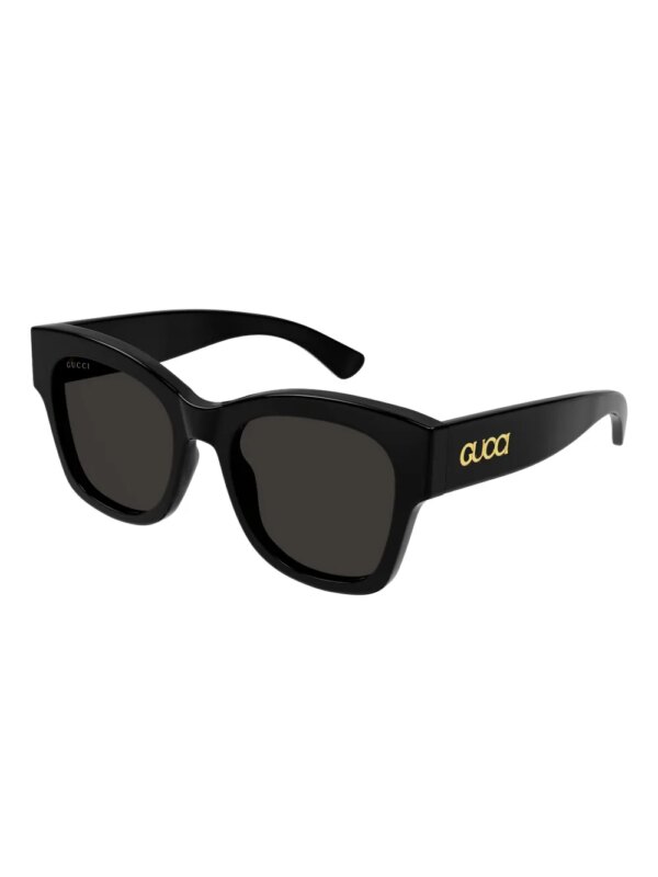 Gucci Eyewear Zonnebril met vierkant montuur - Zwart