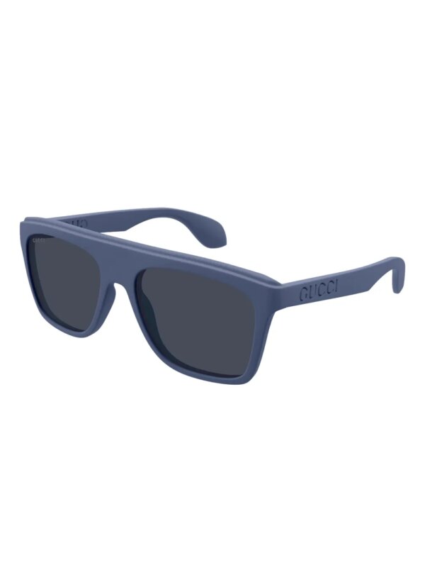 Gucci Eyewear Zonnebril met vierkant montuur - Blauw