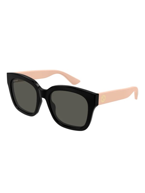 Gucci Eyewear Zonnebril met vierkant montuur - Zwart