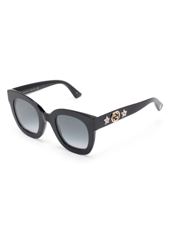 Gucci Pre-Owned Zonnebril met GG-logo - Zwart
