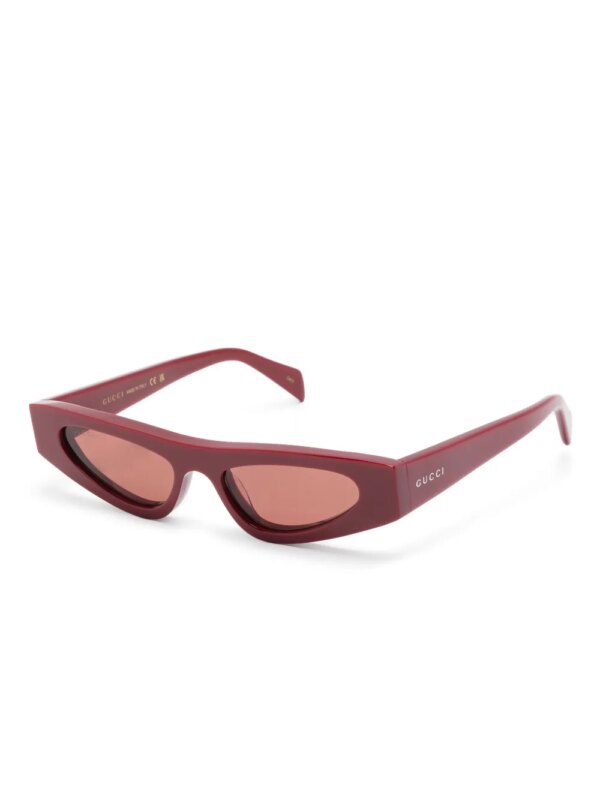 Gucci Pre-Owned Zonnebril met cat-eye montuur - Rood