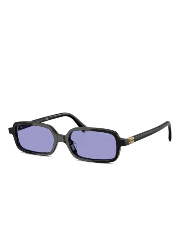 Miu Miu Eyewear Zonnebril met logo - Zwart