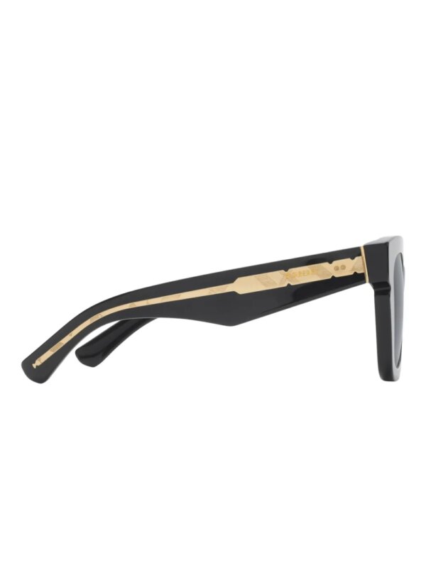 Burberry Eyewear Inlaid Check zonnebril - Zwart
