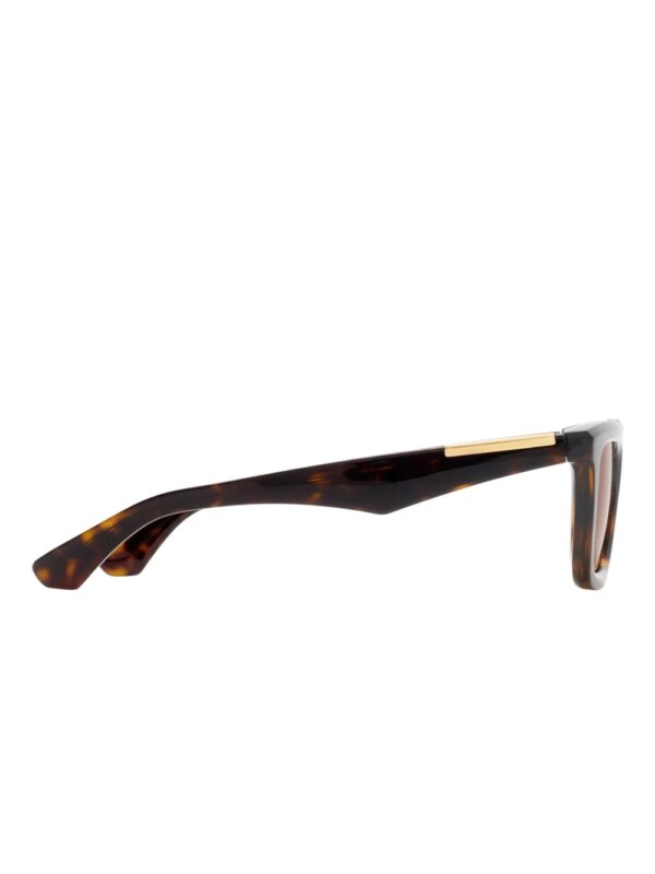 Burberry Eyewear Zonnebril met rechthoekig montuur - Bruin