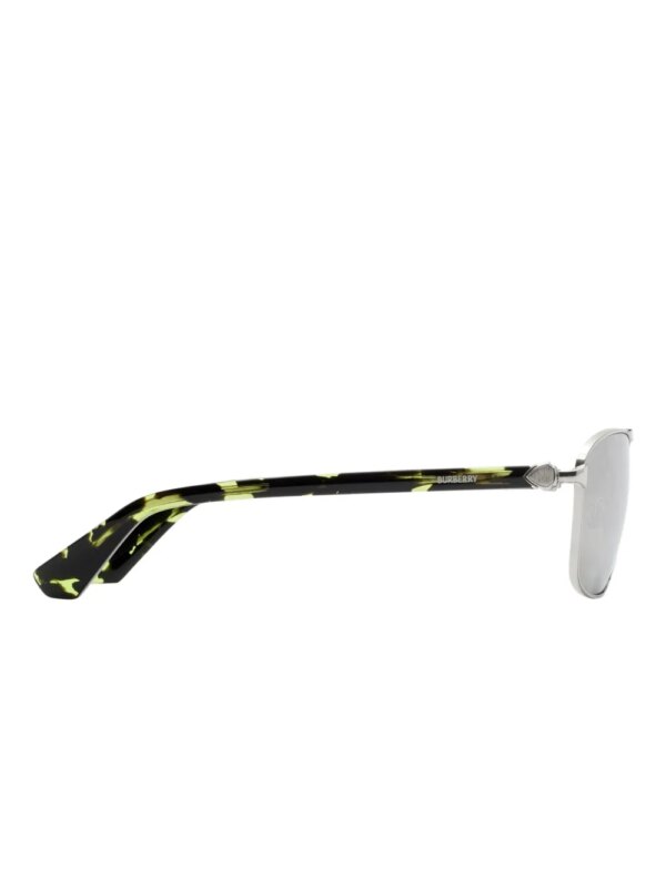 Burberry Eyewear Zonnebril met rechthoekig montuur - Zilver