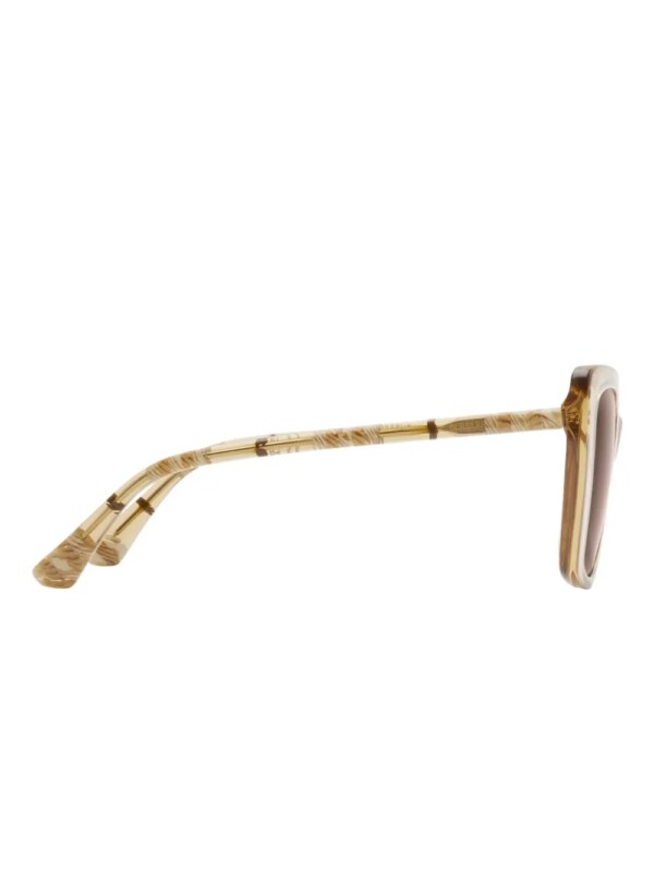 Burberry Eyewear Tubular Check zonnebril - Beige