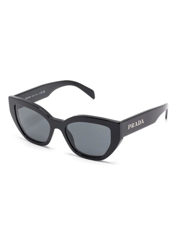 Prada Pre-Owned Zonnebril met vlinder montuur - Zwart