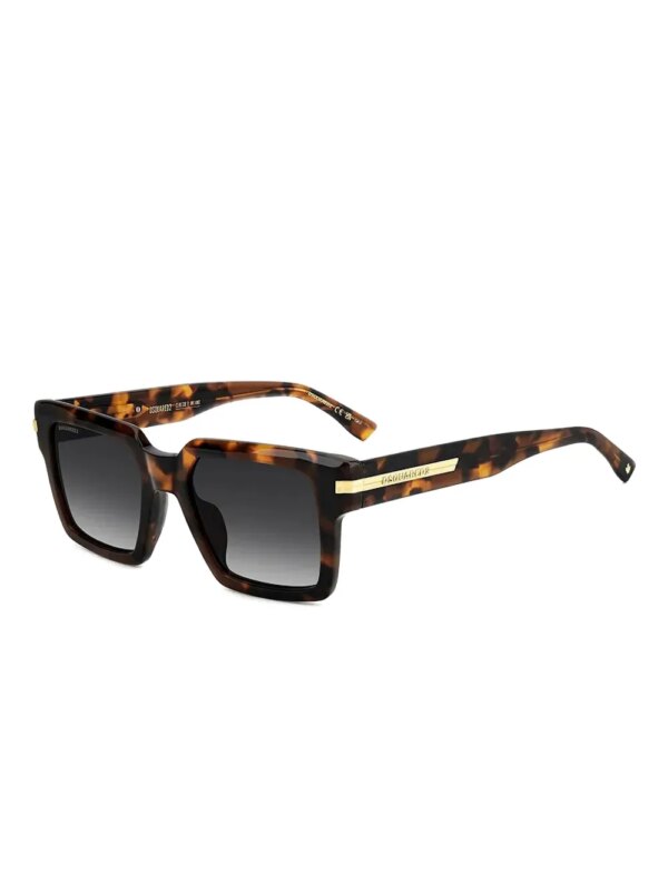 DSQUARED2 EYEWEAR Zonnebril met vierkant montuur - Bruin