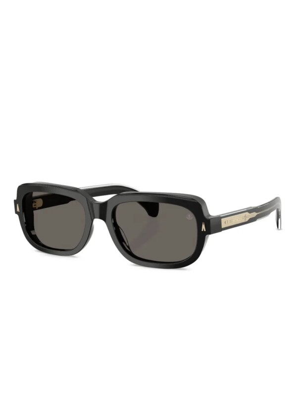 Moncler Eyewear Zonnebril met logoprint - Zwart