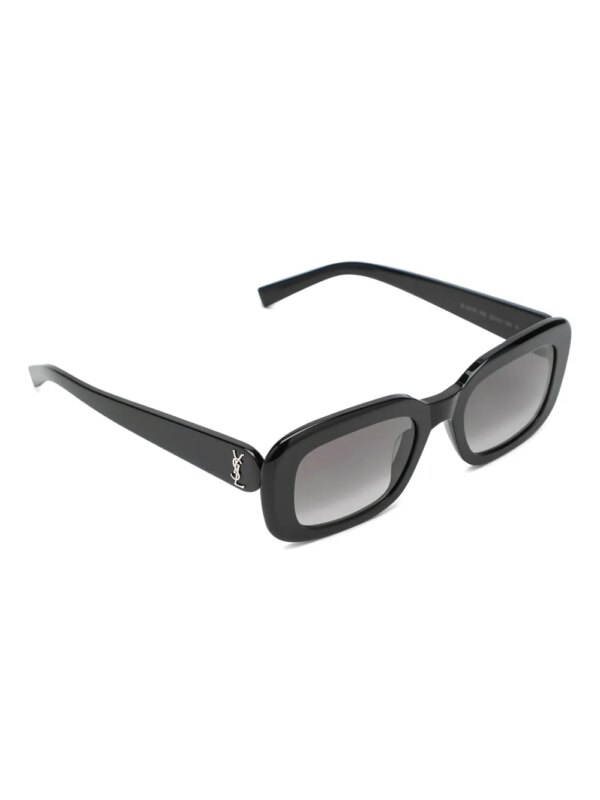 Saint Laurent Eyewear Pillows zonnebril met rechthoekig montuur - Zwart