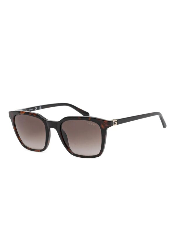 GUESS EYEWEAR Zonnebril met rechthoekig montuur - Bruin