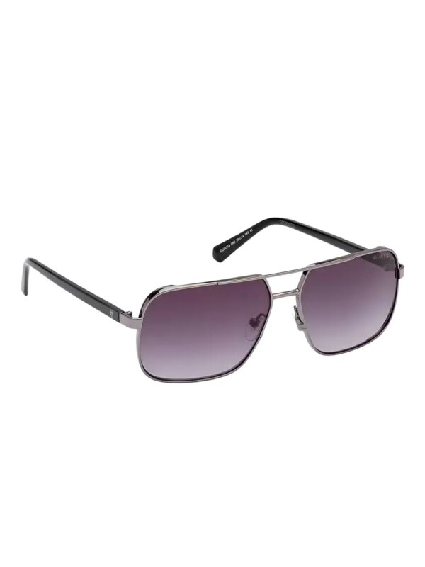 GUESS EYEWEAR Zonnebril met rechthoekig montuur - Grijs