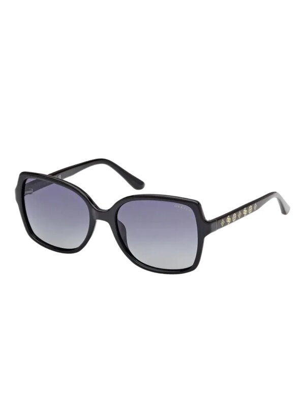 GUESS EYEWEAR Zonnebril met rechthoekig montuur - Zwart