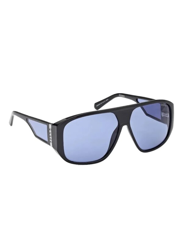GUESS EYEWEAR Zonnebril met geometrisch montuur - Zwart
