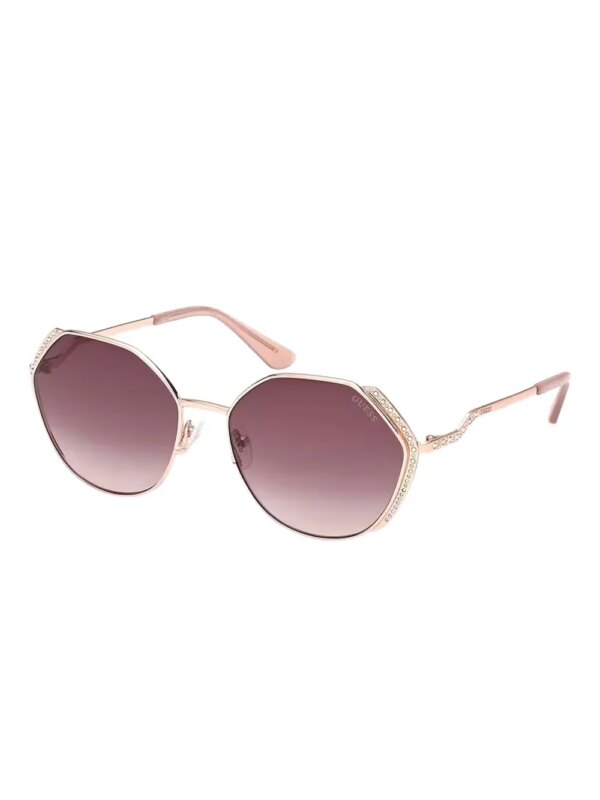 GUESS EYEWEAR Zonnebril met rond montuur - Roze