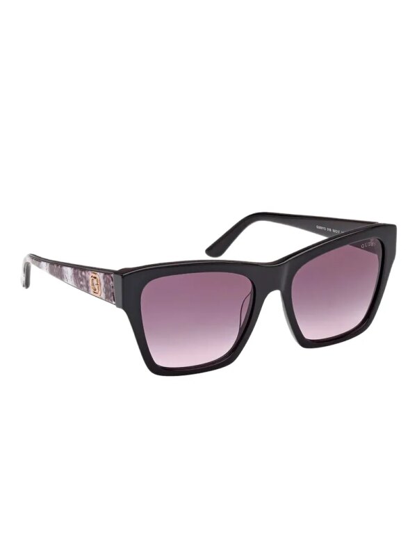 GUESS EYEWEAR Zonnebril met vierkant montuur - Zwart