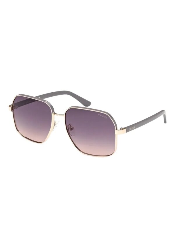 GUESS EYEWEAR Zonnebril met vierkant montuur - Goud