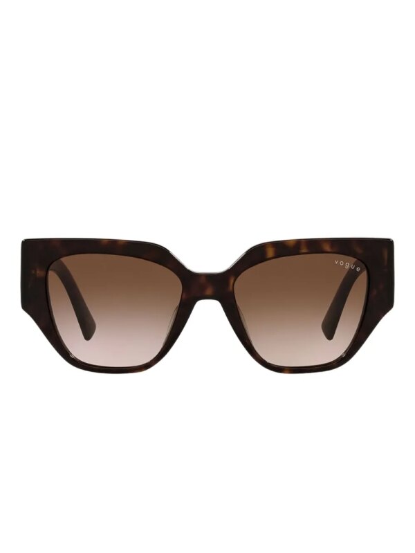 Vogue Eyewear Zonnebril met schildpadschild-design - Bruin