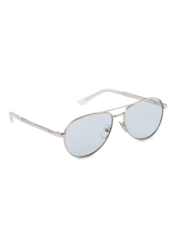 Prada Eyewear Zonnebril met dubbele neusbrug - Zilver