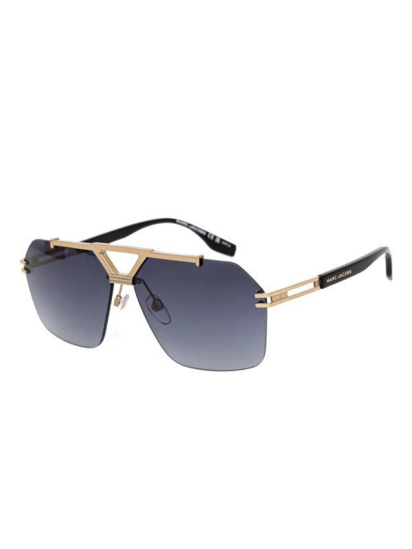 Marc Jacobs Eyewear Zonnebril met geometrisch montuur - Goud