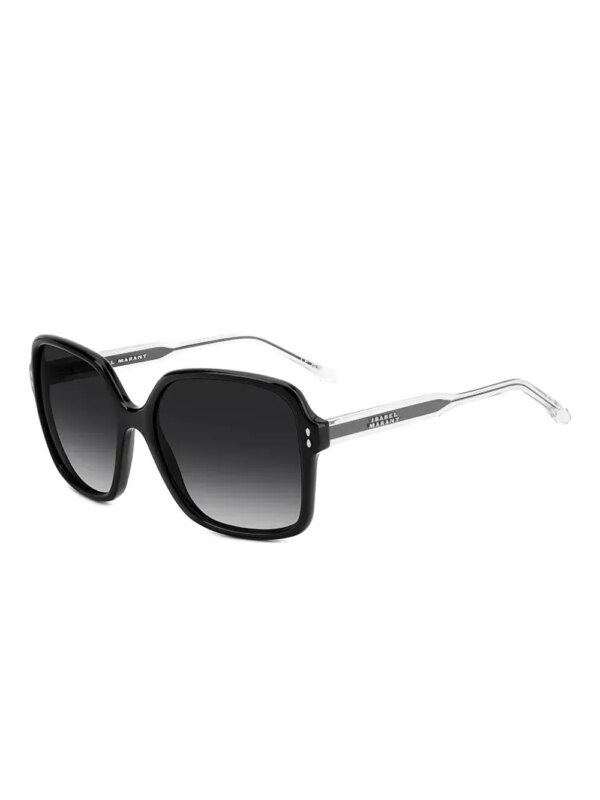 Isabel Marant Eyewear Zonnebril met gegraveerd logo - Zwart