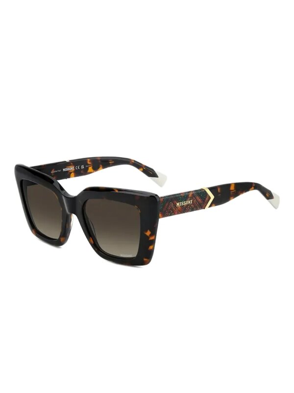 MISSONI EYEWEAR Zonnebril met vierkant montuur - Bruin