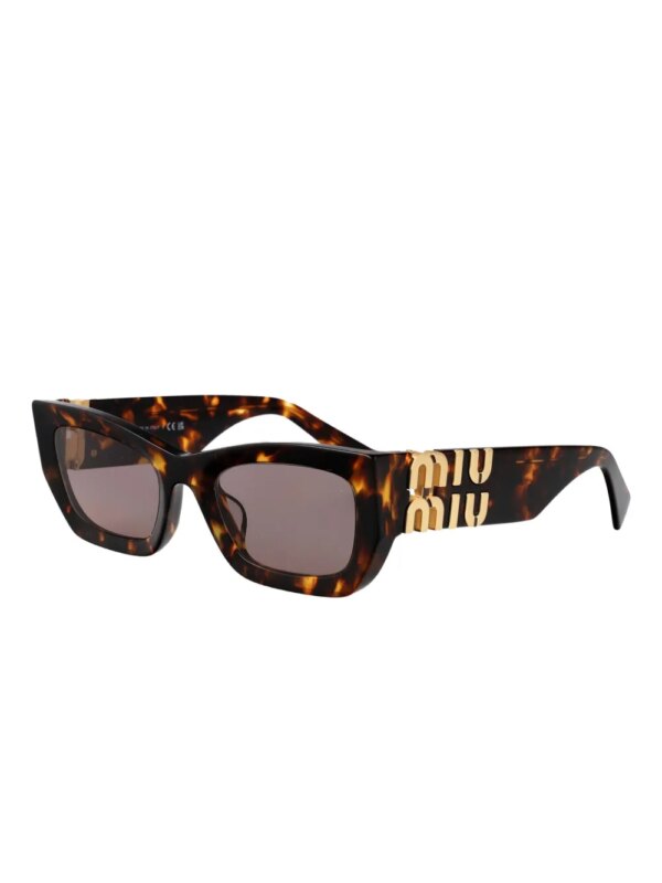 Miu Miu Eyewear Zonnebril met schilpadschild design - Bruin