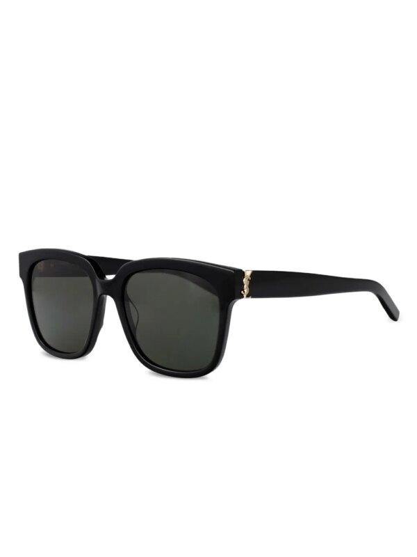 Saint Laurent Eyewear Zonnebril met vierkant montuur - Zwart
