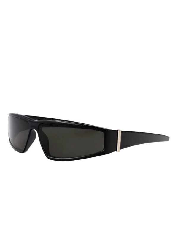 Alexander McQueen Eyewear Zonnebril met schild montuur - Zwart