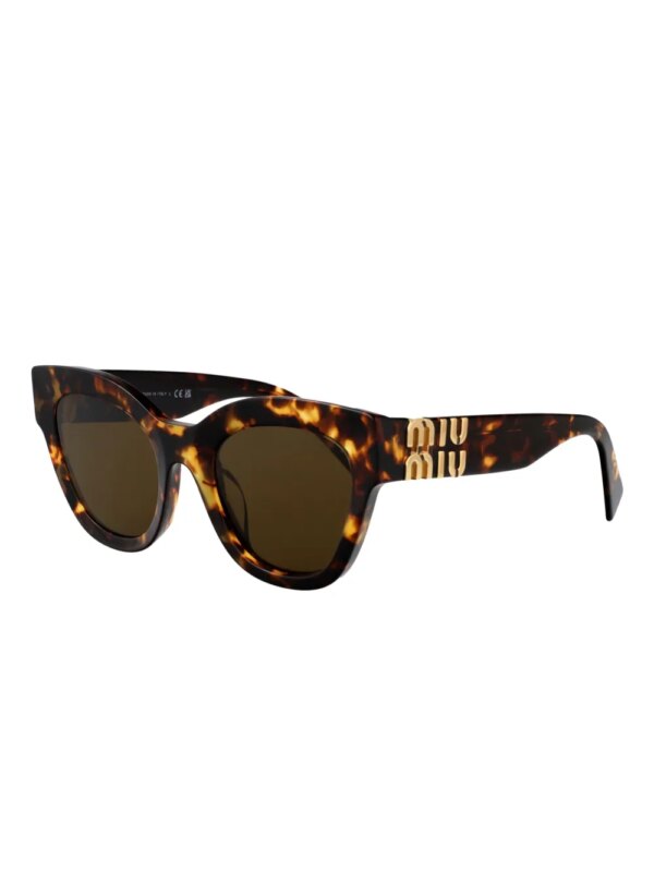 Miu Miu Eyewear Zonnebril met schilpadschild design - Bruin