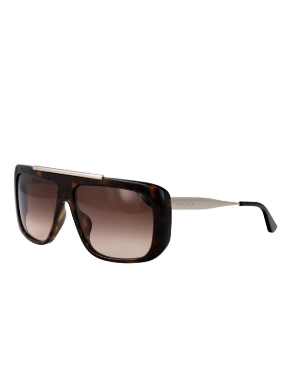 Alexander McQueen Eyewear Zonnebril met oversized vierkant montuur - Grijs