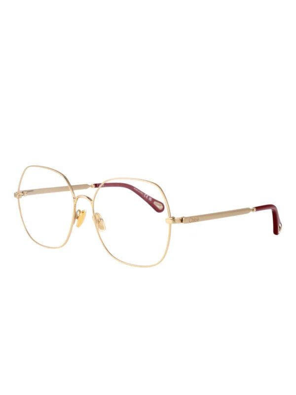 Chloé Eyewear Zonnebril met geometrisch montuur - Goud