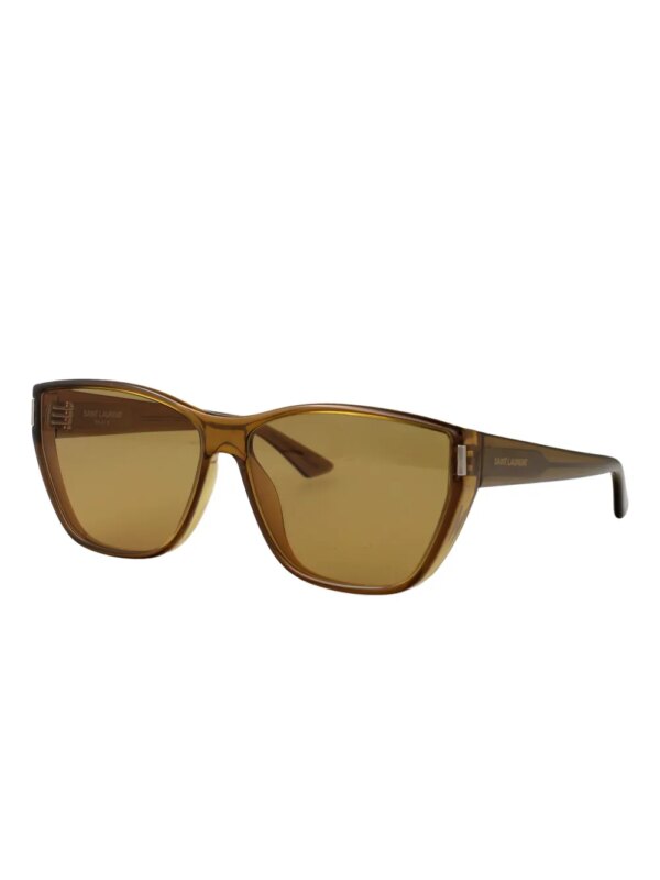 Saint Laurent Eyewear SL758 zonnebril met vierkant montuur - Bruin