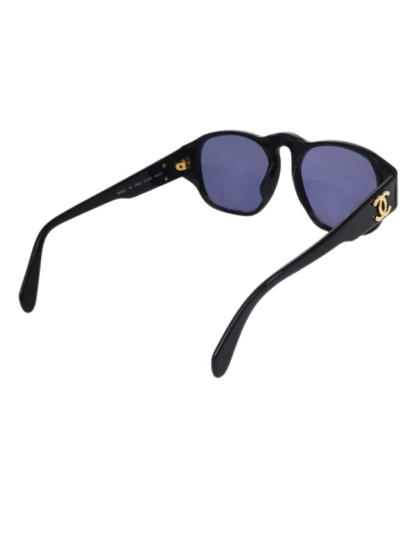 CHANEL Pre-Owned 1990-2000s zonnebril met CC-logo - Zwart