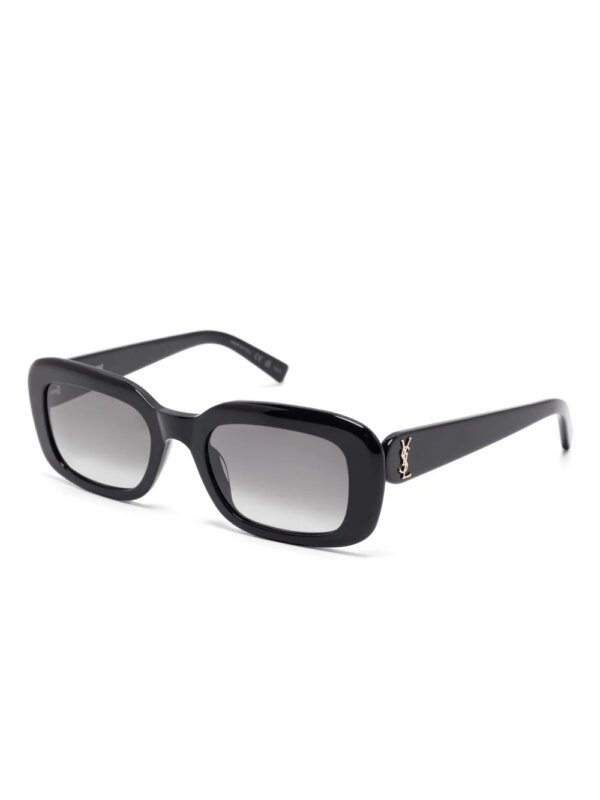 Saint Laurent Pre-Owned Cassandre zonnebril met logo - Zwart