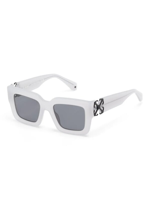Off-White Eyewear Zonnebril met vierkant montuur - Grijs