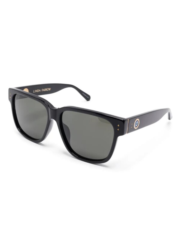 Linda Farrow Perry Talisman zonnebril - Zwart