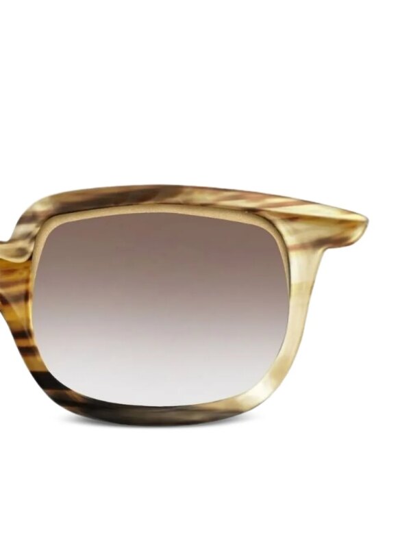 Rigards Zonnebril met vierkant montuur en patroon - Geel