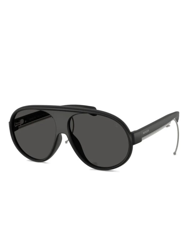 Moncler Eyewear Zonnebril met piloten montuur - Zwart