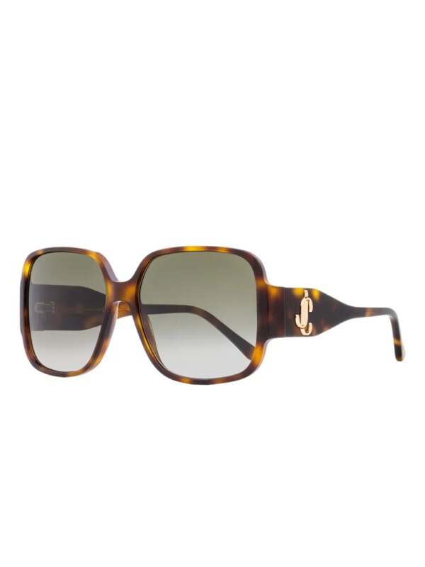 Jimmy Choo Eyewear Zonnebril met vierkant montuur - Bruin