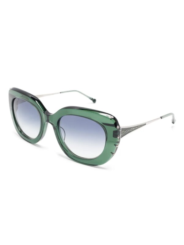 Matsuda Zonnebril met geometrisch montuur - Groen