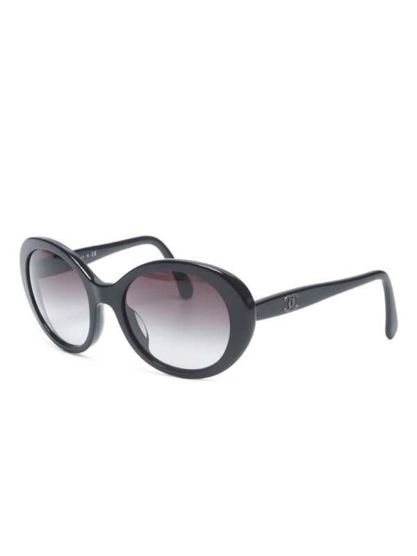 CHANEL Pre-Owned 2010-2020s CC Mark zonnebril - Zwart