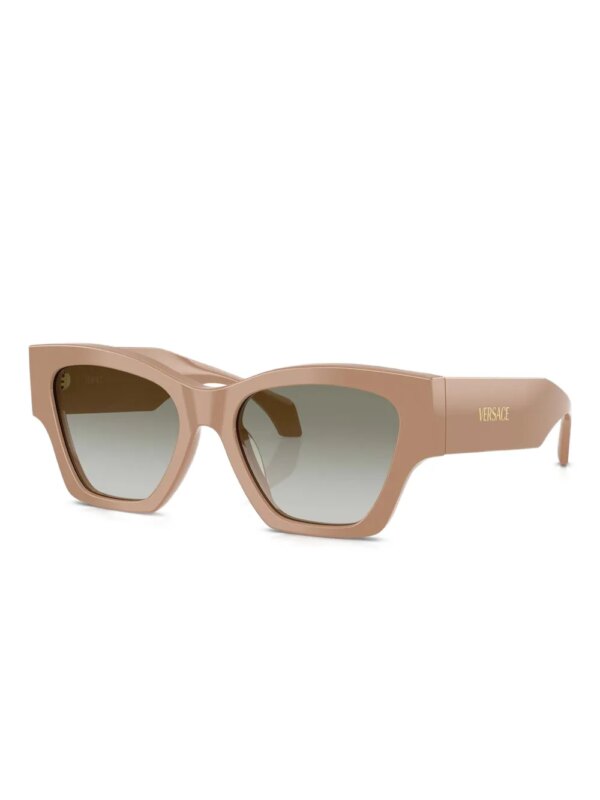 Versace Eyewear Zonnebril met geometrisch montuur - Bruin