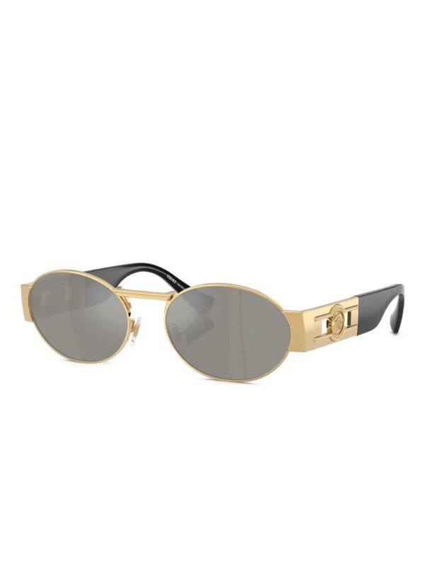 Versace Eyewear Zonnebril met ovalen montuur - Goud