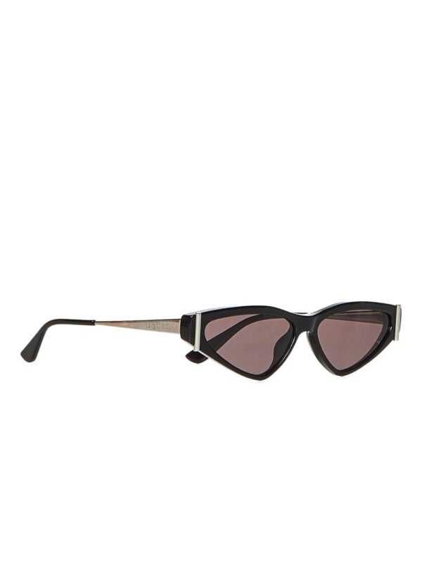 Alexander McQueen Eyewear Zonnebril met cat-eye montuur - Zwart