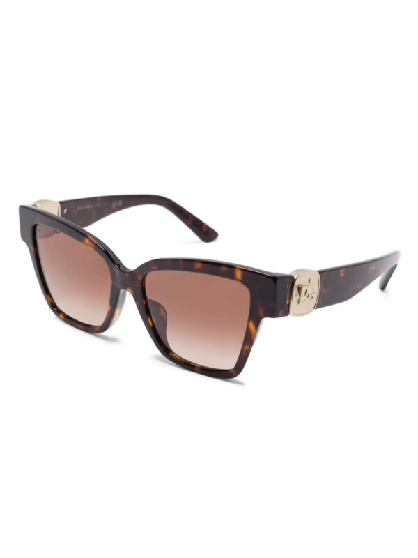 Dolce & Gabbana Eyewear Zonnebril met vlinder montuur - Bruin