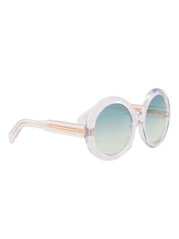 Cutler & Gross 1412 zonnebril met rond montuur - Wit